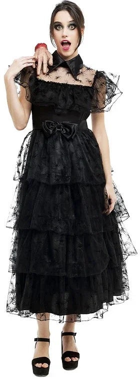 Disfraz de Miércoles Addams Baile para Mujer Miércoles Addams Partilandia